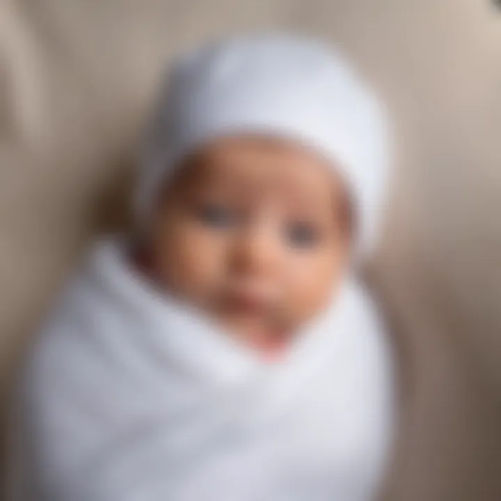 Safety guidelines for swaddling displayed visually