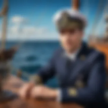 Nautical adventure theme representing Captain Vrungel's journey