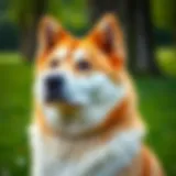 The Majestic Akita Akita dog in a serene environment
