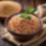 Nutritious amaranth grains in a bowl