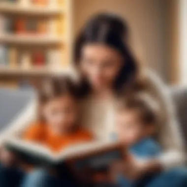 Parent reading with a child