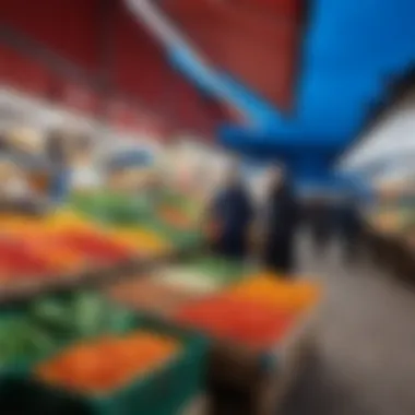 Krasnoyarsk Local Market Local market scene in Krasnoyarsk highlighting community shopping