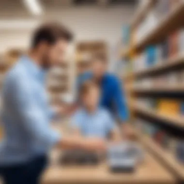 Choosing the Right Audio Materials Parents selecting educational audio materials for children