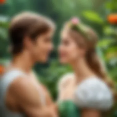 Themes of Love and Courage in Thumbelina A visual representation of the themes of love and courage in Thumbelina