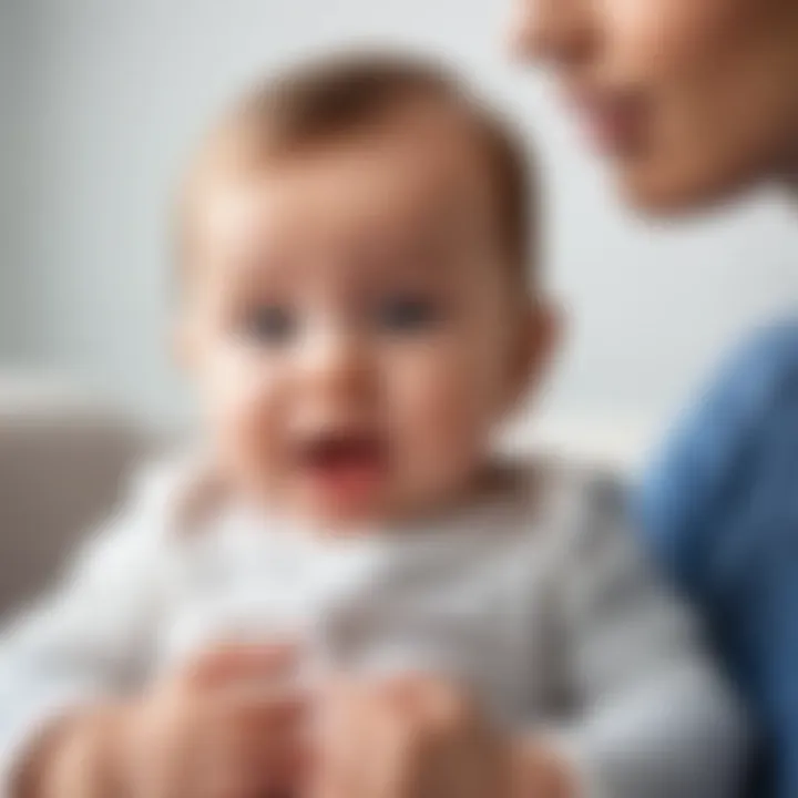 An infant experiencing a common reflux issue