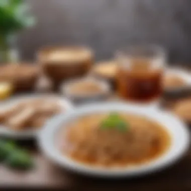 A well-balanced meal incorporating soy lecithin Well-balanced meal featuring soy lecithin