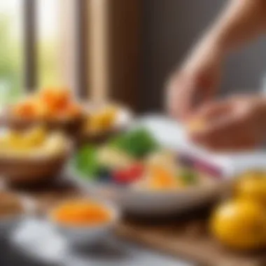 Nourishing Your Body for Enhanced Vitality A balanced meal with vitamin-rich foods