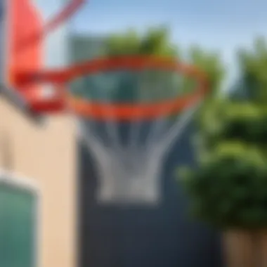 Safety features in basketball hoop design