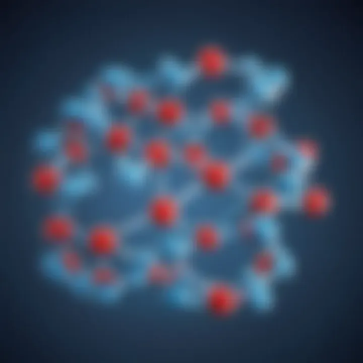 Illustration of branched-chain amino acids molecular structure