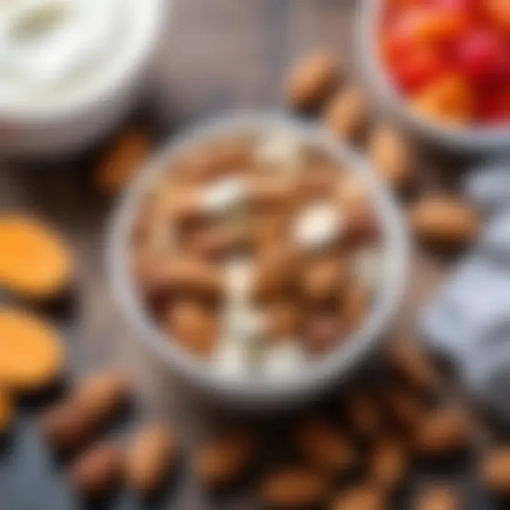 Healthy snacks like nuts and yogurt to enhance immunity