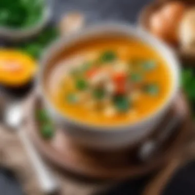 Nutritious soup rich in vitamins for recovery