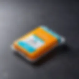 Orthodontic wax packaging displayed on a countertop