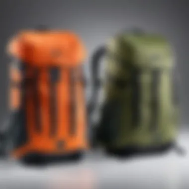 Comparison of backpacks in a side-by-side layout