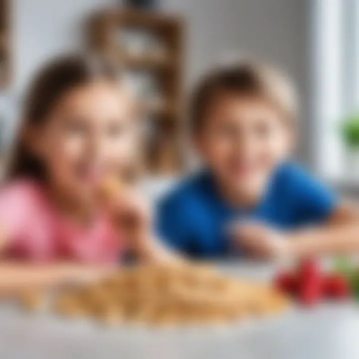 Children enjoying healthy snacks