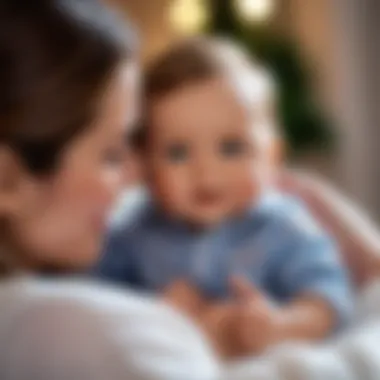 Parents and children interacting with Baby Born dolls in a playful setting