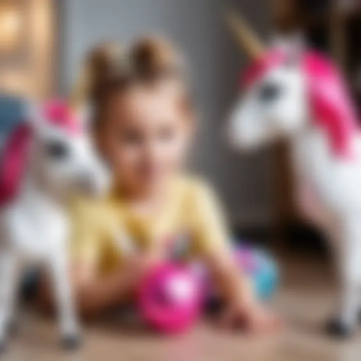 Children playing with unicorn toys inspired by Despicable Me