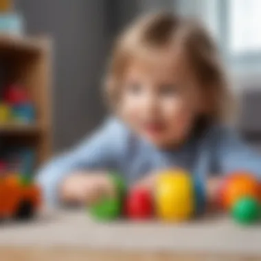 Children engaged in play with audible toys