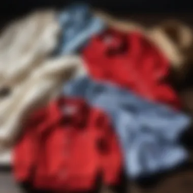 Close-up of children's clothing conveying innocence