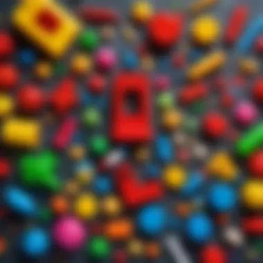 Exploring the World of Children's Toys Colorful children's toys arranged creatively