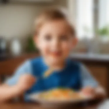 Child enjoying a nutritious meal