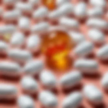 Chondroitin's Role in Joint Health A conceptual illustration of chondroitin capsules surrounded by joint illustrations