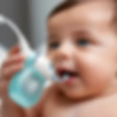 Key Features of Electric Nasal Aspirators Illustration showing key features of electric nasal aspirators