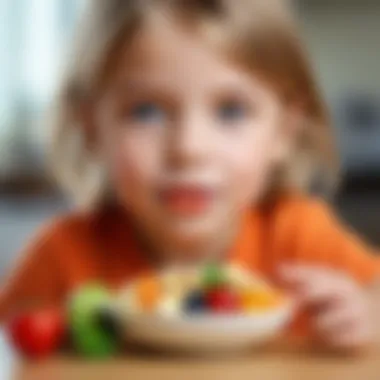 Healthy meals featuring vitamin-rich foods for children