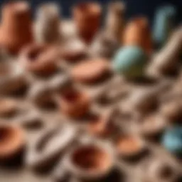 A vibrant array of clay tools and materials for artistic creation