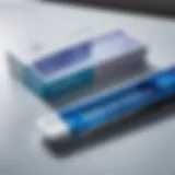 Electronic pregnancy test on a clean surface