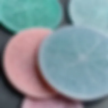 Close-up of silicone feeding pads showcasing texture