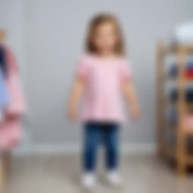 A visual guide to clothing sizes for three-year-old girls.