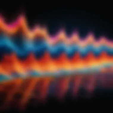 Colorful sound wave representation