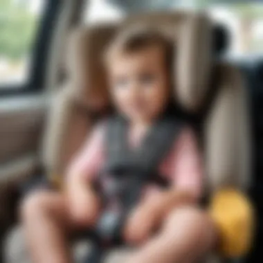 Illustration showing common mistakes parents make when using booster seats