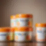 Nesting baby formula cans showcasing Neocate and Nutrilon