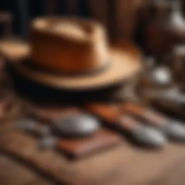 A collection of cowboy accessories highlighting cultural significance