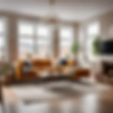 A warm living room showcasing optimal air moisture Cozy living room with balanced humidity