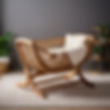 Cradle Crafted from Natural Materials Natural materials used in a cradle