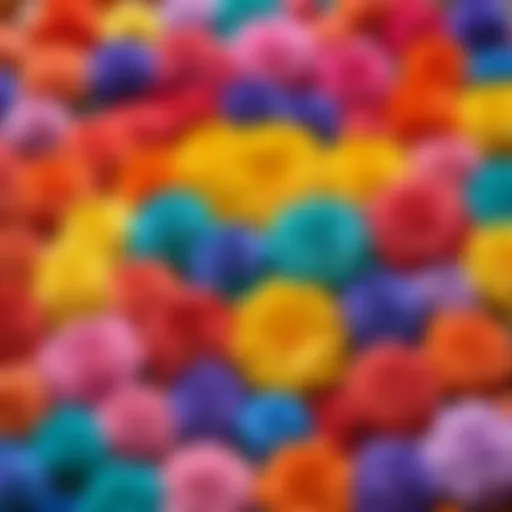 Colorful assortment of modeling clay ready for crafting