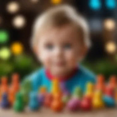 Imaginative Creations from Toddlers Colorful clay figures created by toddlers