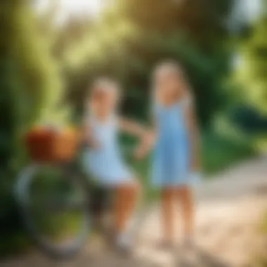 Nostalgic Summer Memories A nostalgic summer scene depicting childhood memories