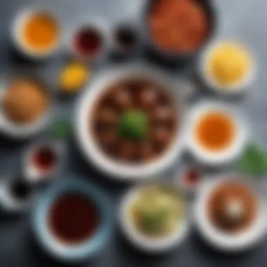 Delicious Dishes Enhanced with Sauce Alternatives An array of dishes showcasing the use of Worcestershire sauce alternatives.