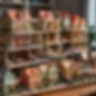 Comparative Analysis of Dollhouse Prices A variety of dollhouses displayed for comparison