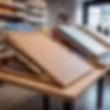 A variety of drawing boards on display in a store