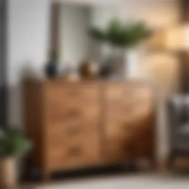 Exploring Storage Options in Dressers Elegant wooden dresser showcasing various storage options