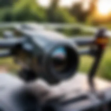 Exploring Drone Camera Technology Close-up of drone camera technology showcasing lenses