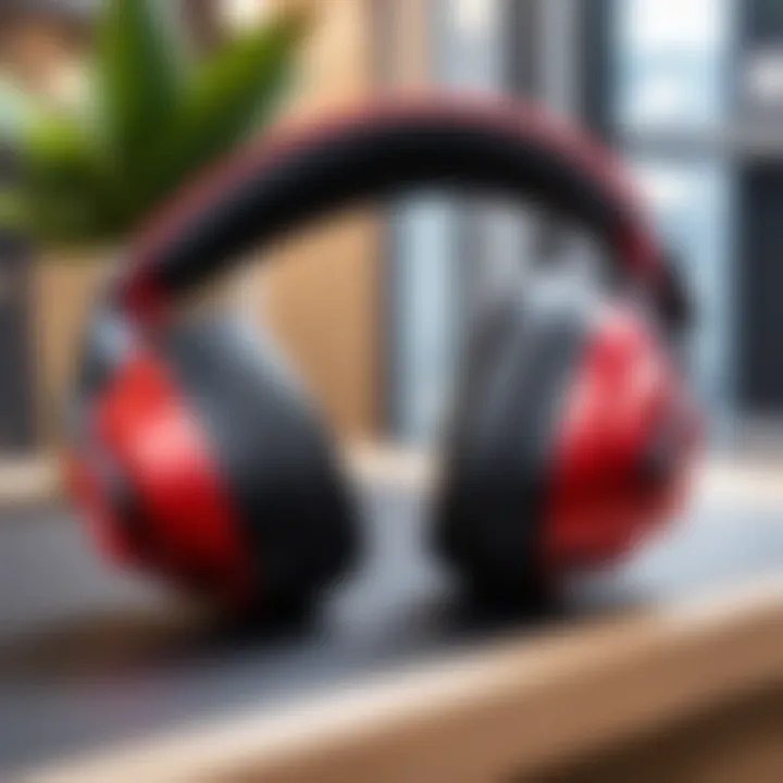 Comparison of popular ear-themed headphones on a display