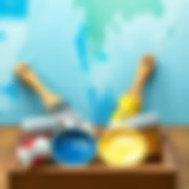 Eco-friendly paints for creative projects