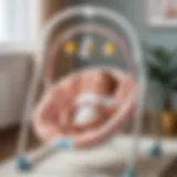 Cozy electronic swing designed for newborns