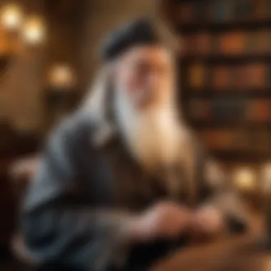 An enchanted environment reflecting Dumbledore's legacy.