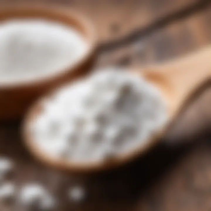 Erythritol sweetener in a spoon